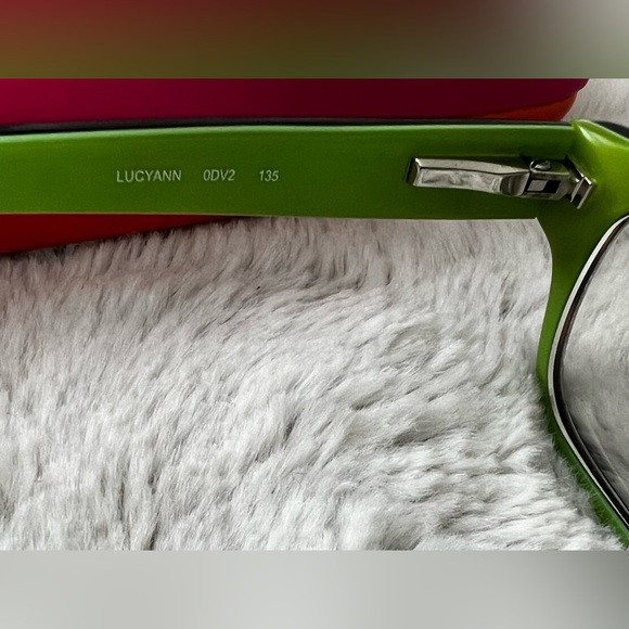 Kate Spade Dark Brown Tortoise and Green Lucyann Eyeglasses - Picture 5 of 9